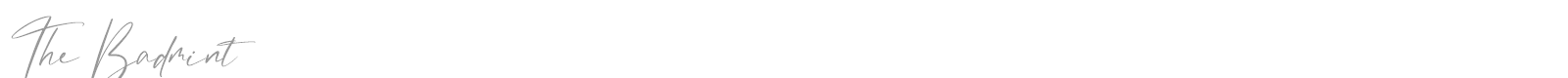 The Badmint font preview